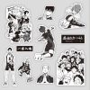 10 68Pcs Black and White Japan Anime Cartoon TV Haikyuu Stickers for Laptop Bicycle Guitar Skateboard 3 - Haikyuu Store