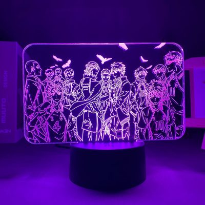 3D Lamp Haikyuu Karasuno Team Led Night Light Lamp for Bedroom Decor Nightlight Kids Child Birthday - Haikyuu Store