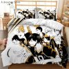 Cartoon Anime Haikyuu Bedding Set 3D Printed Volleyball Boys Duvet Covers Set Luxury Bedclothes for Kids.jpg 640x640 4 - Haikyuu Store