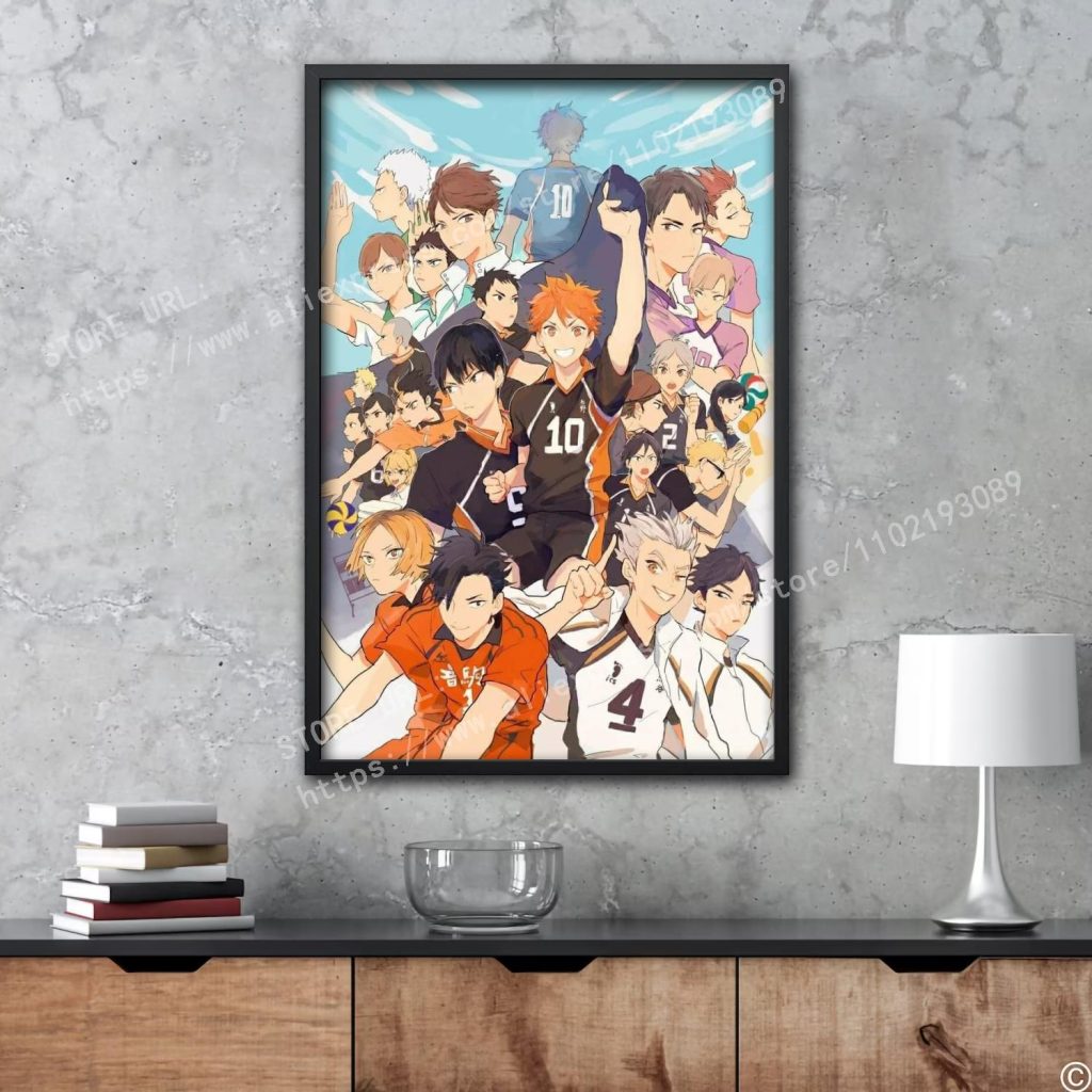 Haikyu Hinata animation Decorative Canvas Posters Room Bar Cafe Decor Gift Print Art Wall Paintings 4 - Haikyuu Store