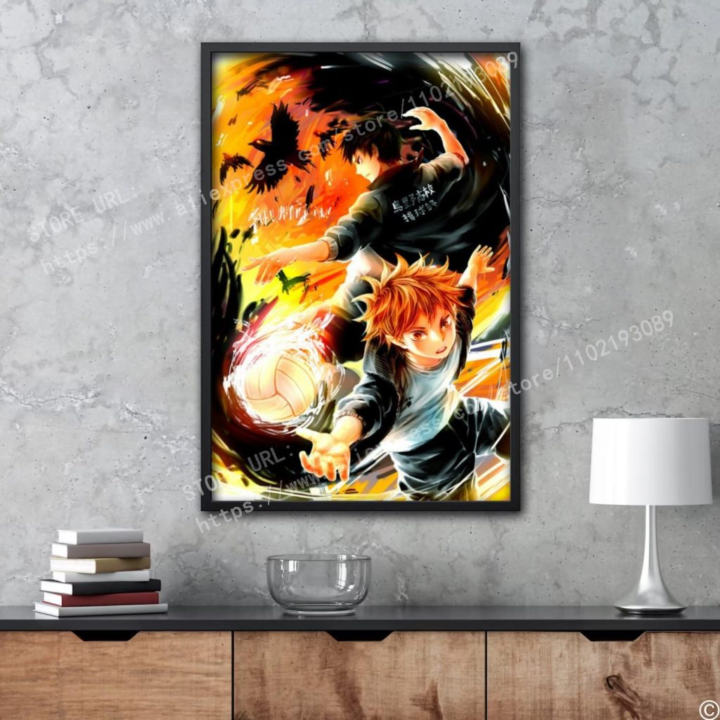 Haikyu Hinata animation Decorative Canvas Posters Room Bar Cafe Decor Gift Print Art Wall Paintings 8 - Haikyuu Store