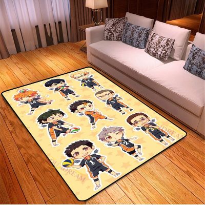 Haikyuu Juvenile Anime Carpet Anti Skid Area Floor Mat 3D Rug Non slip Mat Dining Room 16 - Haikyuu Store