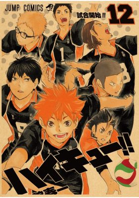 Anime Haikyuu Poster Cartoon Classic | Haikyuu Store