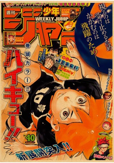 Japanese Cartoon Haikyuu Poster Volleyball Boy Art Painting Kraft Paper Manga Vintage Prints Wall Sticker for 27 - Haikyuu Store