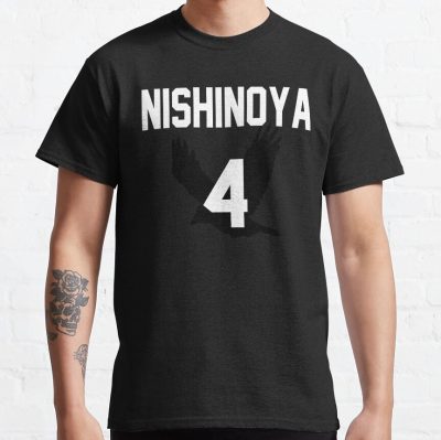 Haikyuu!! Jersey Nishinoya Number 4 (Karasuno) T-Shirt Official Haikyuu Merch