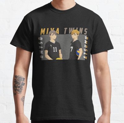 Haikyuu!!: Miya Twins - Colored Background T-Shirt Official Haikyuu Merch