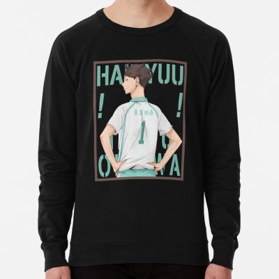 Haikyuu!!: Toru Oikawa With Colored Background Text Sweatshirt Official Haikyuu Merch