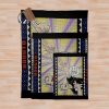 Christmas Anime - Haikyuu Fan Art - Bokuto Kotarou - Ugly Christmas Sweater Throw Blanket Official Haikyuu Merch