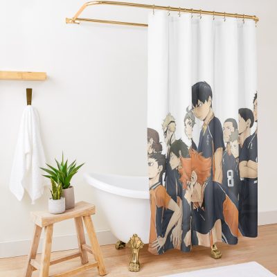 Haikyuu Karasuno Shower Curtain Official Haikyuu Merch