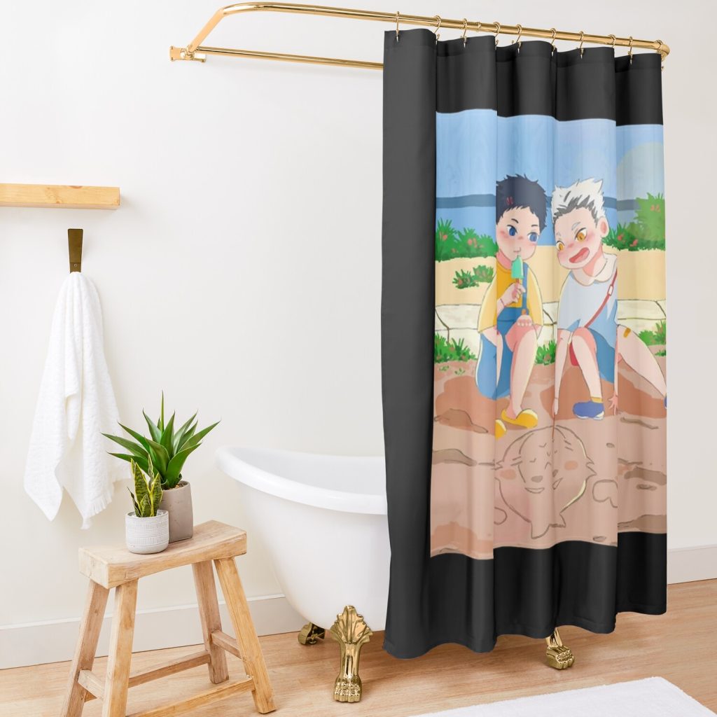 Haikyuu Chibi Shower Curtain Official Haikyuu Merch