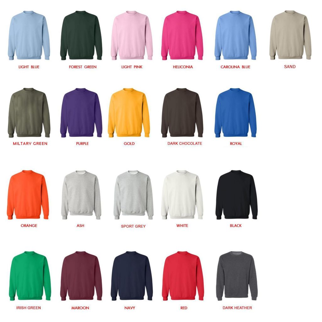 sweatshirt color chart - Haikyuu Store