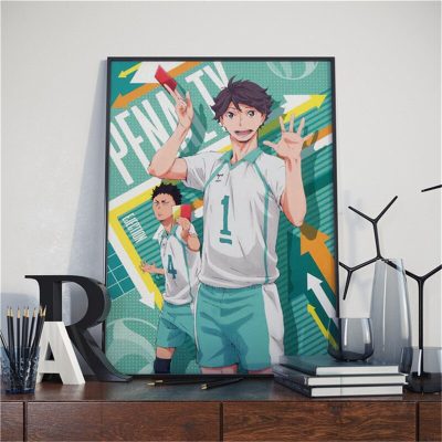 Haikyuu Type Volleyball Canvas Wallart